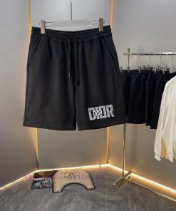 High Quality Dior 2025ss Early Spring Pure Cotton Fabric Shorts 420g Simple Letter Logo Print P npkmnw3l