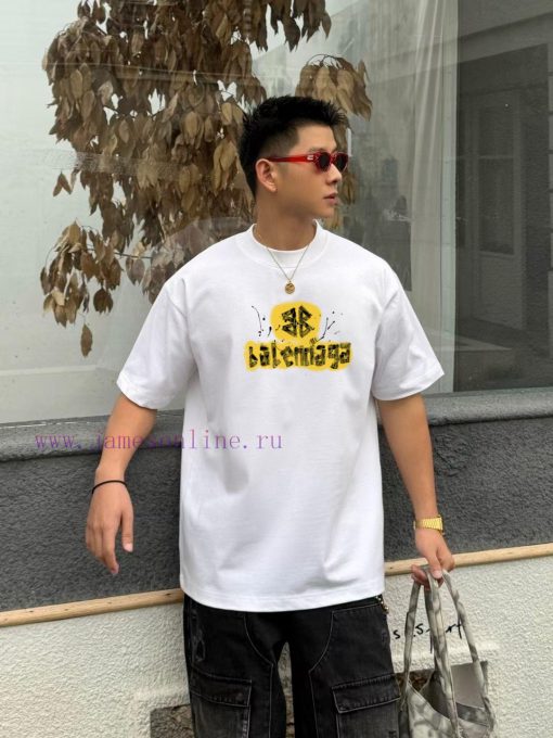 Early Spring 2025 BALENCIAGA ParisFabric: 26 Count Pure Cotton Double YarnWeight 330gSize S M L cye08mgz - Image 4