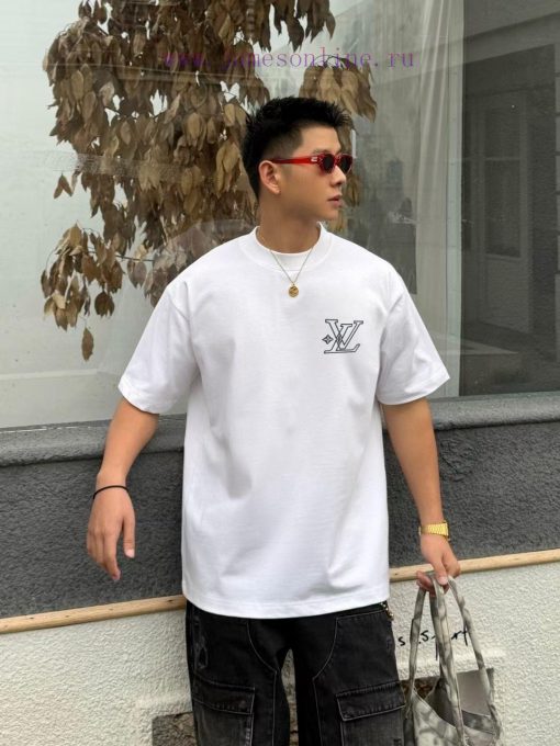 Early Spring 2025 Louis VuittonFabric: 26 Count Pure Cotton Double YarnWeight 330gSize S M L XL 42rmjiz2 - Image 2