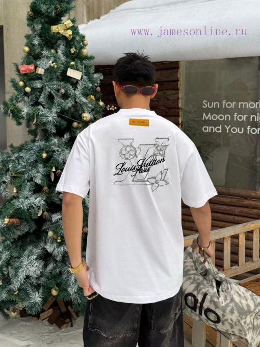 Early Spring 2025 Louis VuittonFabric: 26 Count Pure Cotton Double YarnWeight 330gSize S M L XL 42rmjiz2 - Image 3