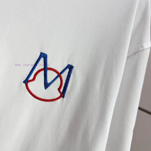# MONCL * Mask Mouth*2025 Spring/Summer New Short Sleeved T-shirtHeavy Duty Pure Cotton Letter io4w8k8r - Image 5