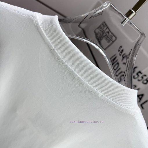 Alexander Wang Alexander 2025 Spring/Summer New Pink Letter Wang Foam Crafted Short Sleeve T-sh 259njf27 - Image 8
