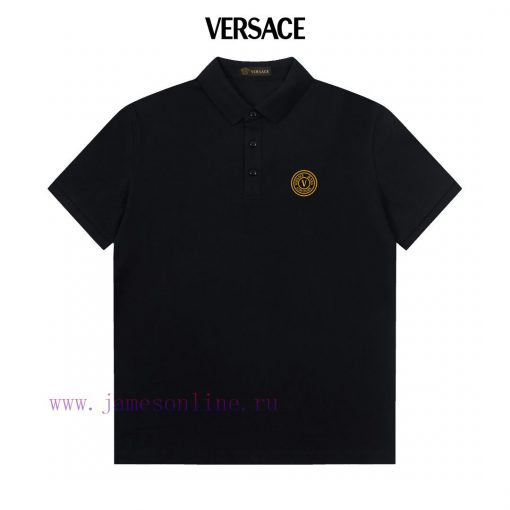 Versace Letter Logo Exquisite Logo Polo ShirtUpgraded Inspired By Retro 80sOriginal Fabric Offi bouol321 - Image 2