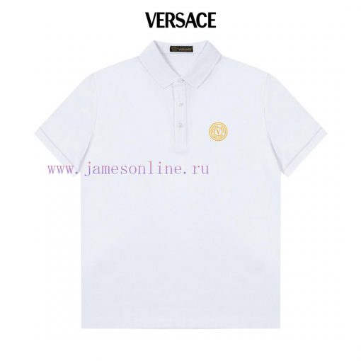 Versace Letter Logo Exquisite Logo Polo ShirtUpgraded Inspired By Retro 80sOriginal Fabric Offi bouol321 - Image 4