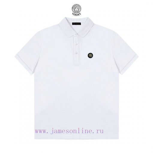 Versace Classic Logo Exquisite Polo ShirtUpgraded Inspired By Retro 80sOriginal Fabric Official lo553e9c - Image 2