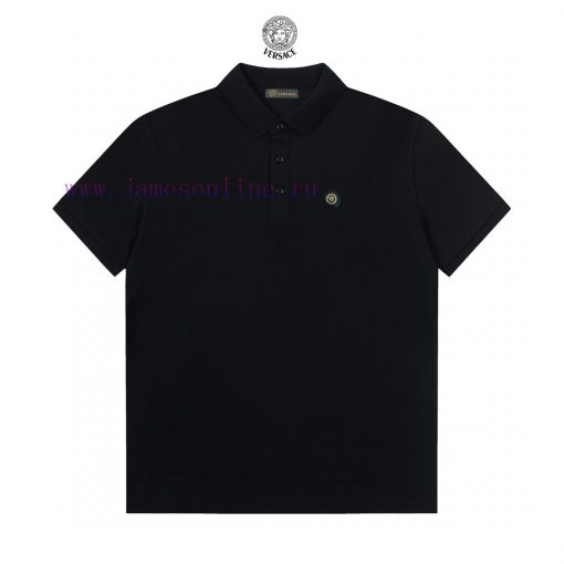 Versace Classic Logo Exquisite Polo ShirtUpgraded Inspired By Retro 80sOriginal Fabric Official lo553e9c - Image 4