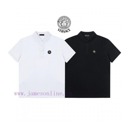 Versace Classic Logo Exquisite Polo ShirtUpgraded Inspired By Retro 80sOriginal Fabric Official lo553e9c - Image 6