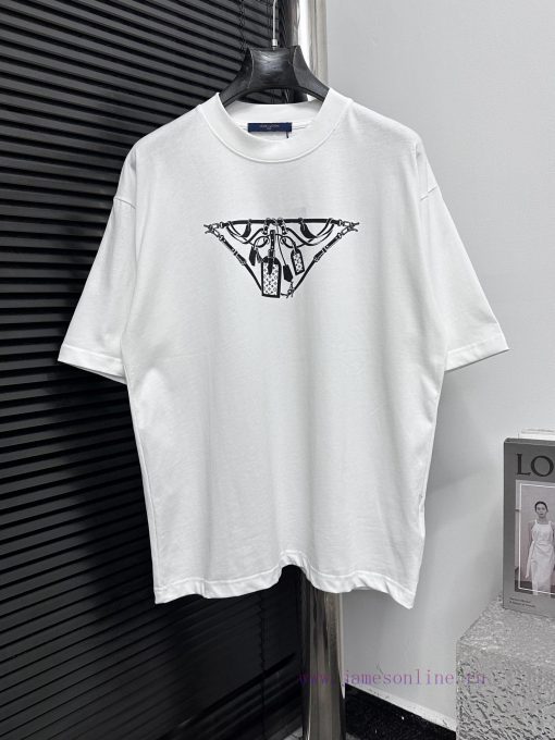 LV Louis SS25 Latest Collar Short Sleeved Unisex StyleHigh Quality Top-notch Production Technol lp34ry88 - Image 2
