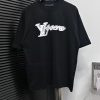 ￼ ￼ ￼ ￼ Louis Vuitton 25ss Logo T-shirtCustomized 260g Same Cylinder Dyed Fabric Feels Very Com cpertxri