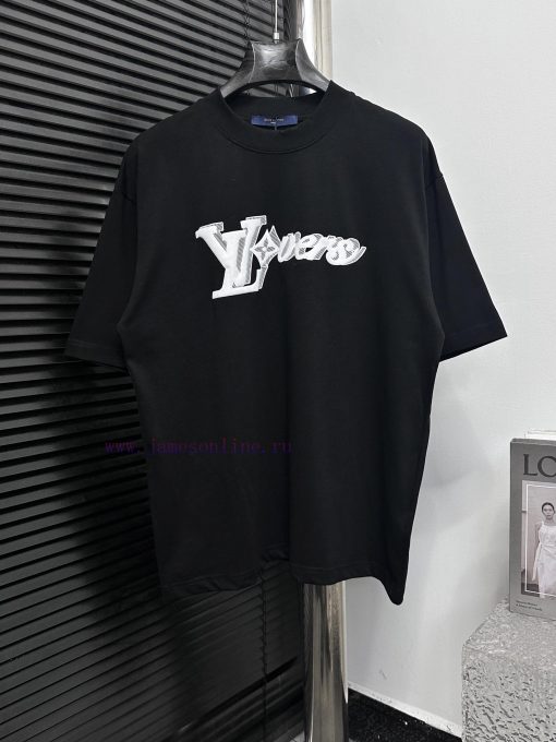 ￼ ￼ ￼ ￼ Louis Vuitton 25ss Logo T-shirtCustomized 260g Same Cylinder Dyed Fabric Feels Very Com cpertxri