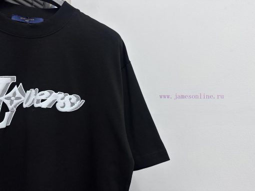 ￼ ￼ ￼ ￼ Louis Vuitton 25ss Logo T-shirtCustomized 260g Same Cylinder Dyed Fabric Feels Very Com cpertxri - Image 4