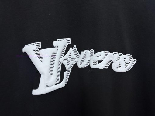 ￼ ￼ ￼ ￼ Louis Vuitton 25ss Logo T-shirtCustomized 260g Same Cylinder Dyed Fabric Feels Very Com cpertxri - Image 6