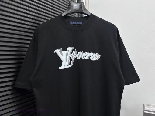 ￼ ￼ ￼ ￼ Louis Vuitton 25ss Logo T-shirtCustomized 260g Same Cylinder Dyed Fabric Feels Very Com cpertxri - Image 7