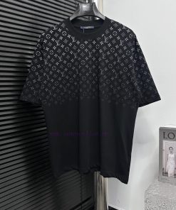 ￼ ￼ ￼ ￼ Louis Vuitton 25ss Gradient Printed T-shirtCustomized 260g Same Cylinder Dyed Fabric Fe k9srt0ql
