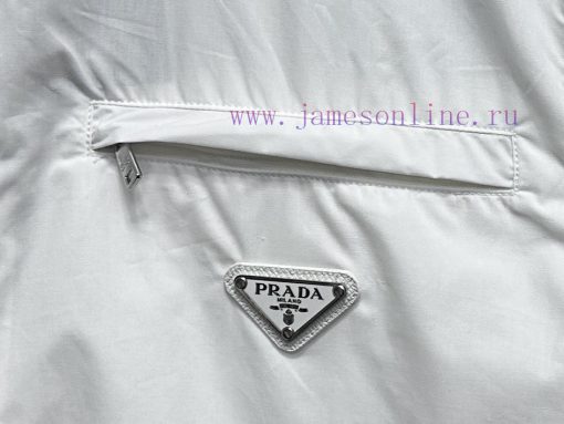 PRADA 24ss Triangle Logo Pocket ShirtUsing 70 Pieces Of Rensi Fu Silk Fabric The Surface Is Tre oqlyom59 - Image 8