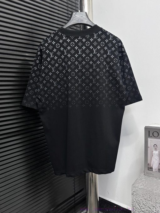 ￼ ￼ ￼ ￼ Louis Vuitton 25ss Gradient Printed T-shirtCustomized 260g Same Cylinder Dyed Fabric Fe k9srt0ql - Image 3