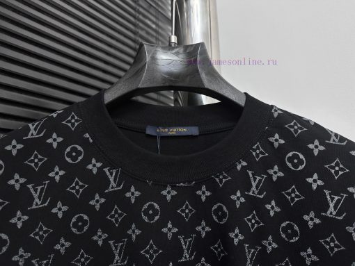 ￼ ￼ ￼ ￼ Louis Vuitton 25ss Gradient Printed T-shirtCustomized 260g Same Cylinder Dyed Fabric Fe k9srt0ql - Image 5