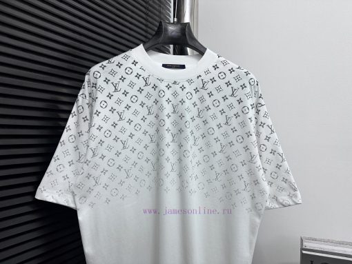 ￼ ￼Louis Vuitton 25ss Gradient Printed T-shirtCustomized 260g Same Cylinder Dyed Fabric Feels V mfhhuzs7 - Image 6