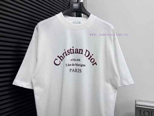 Dior 25ss New Round Neck T-shirtMade Of 2g Pure Cotton Fabric Comfortable And BreathableCrafted ortbj7n1 - Image 7