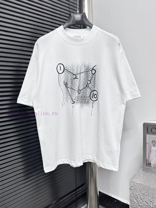 Maison Margiela 25ss New Letter T-shirtExquisite Upgrade Of Logo Logo Logo Official Short Sleev 9ygdas17