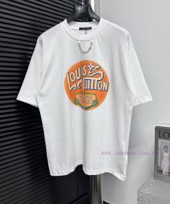 ￼ ￼ ￼ ￼ Louis Vuitton 25ss Maritime Chain Printed T-shirtCustomized 260g Same Cylinder Dyed Fab 444pwisa
