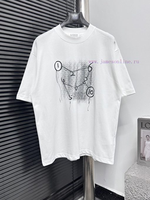 Maison Margiela 25ss New Letter T-shirtExquisite Upgrade Of Logo Logo Logo Official Short Sleev 9ygdas17 - Image 2