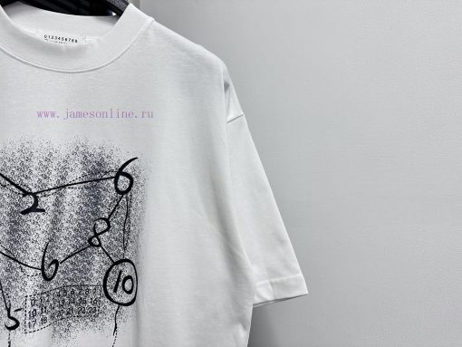 Maison Margiela 25ss New Letter T-shirtExquisite Upgrade Of Logo Logo Logo Official Short Sleev 9ygdas17 - Image 3