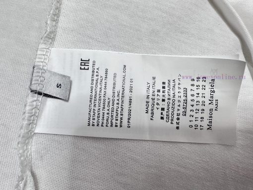 Maison Margiela 25ss New Letter T-shirtExquisite Upgrade Of Logo Logo Logo Official Short Sleev 9ygdas17 - Image 8
