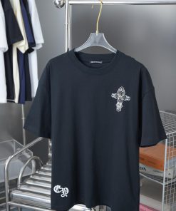 Ch * Ome Hearte 25SS Early Spring New Collection Croheart Patch Short SleeveLight Luxury Fashio uek3tyt0