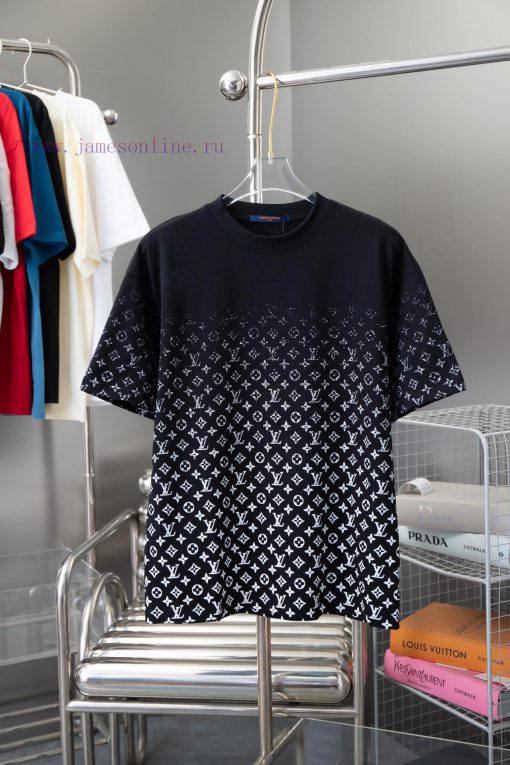 High-qualityLv 2025 Early Spring New Item Louis Vuitton MONOGRAM Vintage Gradient Short Sleeved otz4q4wh - Image 2