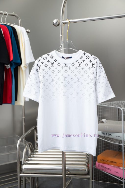 High-qualityLv 2025 Early Spring New Item Louis Vuitton MONOGRAM Vintage Gradient Short Sleeved z3mizal7
