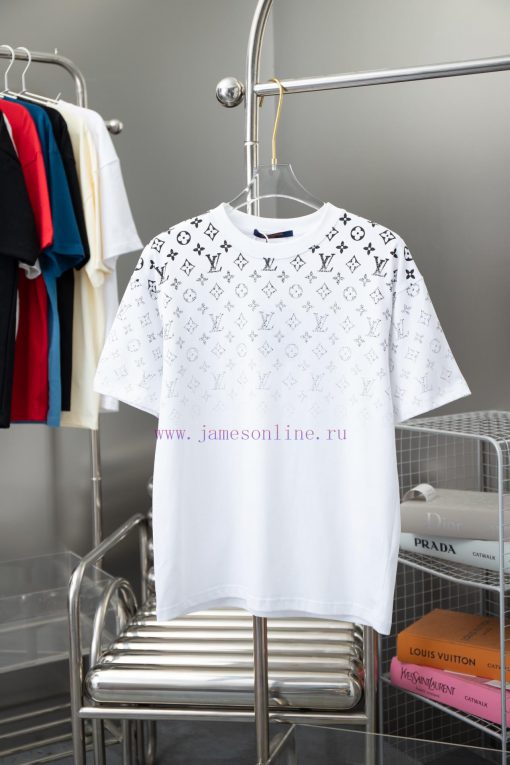 High-qualityLv 2025 Early Spring New Item Louis Vuitton MONOGRAM Vintage Gradient Short Sleeved z3mizal7 - Image 2