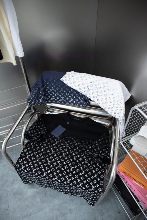 High-qualityLv 2025 Early Spring New Item Louis Vuitton MONOGRAM Vintage Gradient Short Sleeved otz4q4wh - Image 8