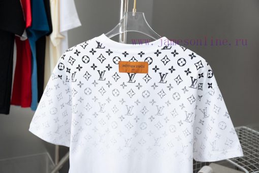 High-qualityLv 2025 Early Spring New Item Louis Vuitton MONOGRAM Vintage Gradient Short Sleeved z3mizal7 - Image 7