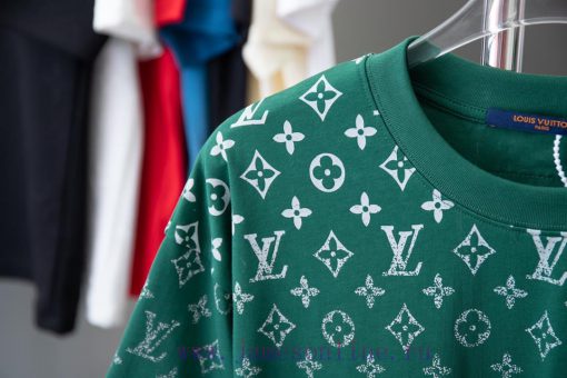 High-qualityLv 2025 Early Spring New Item Louis Vuitton MONOGRAM Vintage Gradient Short Sleeved 1tk0zzdp - Image 5