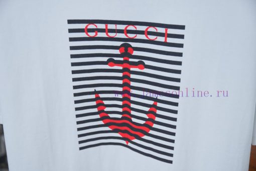 GU Gujia 25SS Spring/Summer New Short Sleeve Boat Hook 🪝 Printed Pattern Short Sleeved ShirtLig 2htlfax0 - Image 6