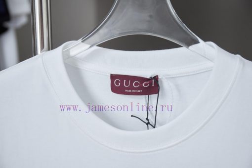 GU Gujia 25SS Spring/Summer New Short Sleeve Red Square Snake Pattern Printed Short SleeveLight bd5z61b6 - Image 4