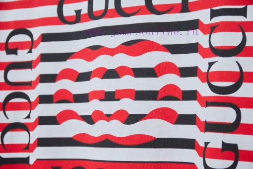 GU Gujia 25SS Spring/Summer New Short Sleeve Red Square Snake Pattern Printed Short SleeveLight bd5z61b6 - Image 6