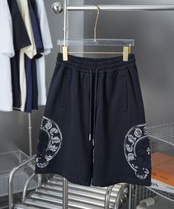 Ch * Ome Hearte 2025ss New Shorts With Fabric Patch Contrasting Thread Embroidery ShortsLight L 0427us5v
