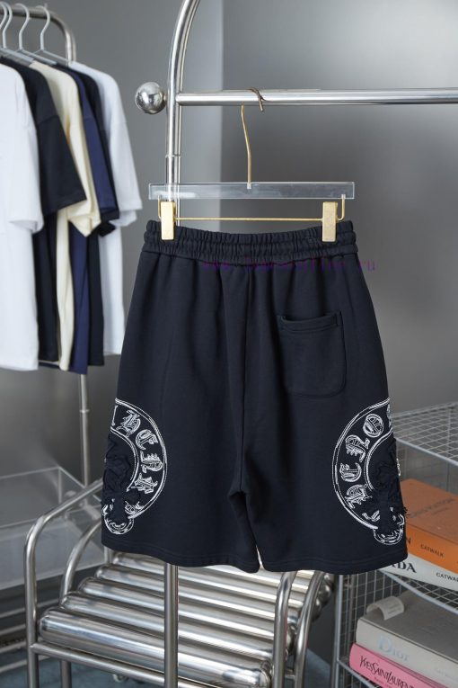 Ch * Ome Hearte 2025ss New Shorts With Fabric Patch Contrasting Thread Embroidery ShortsLight L 0427us5v - Image 3
