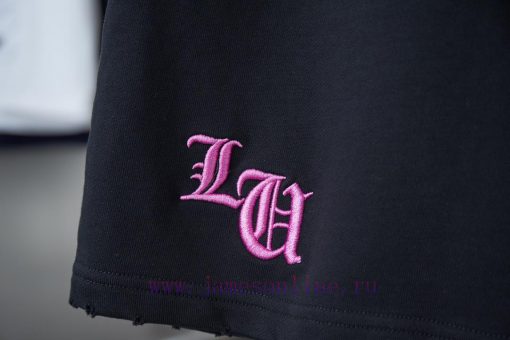 Ch * Ome Hearte 2085ss New Shorts With Fabric Sticker And Pink Embroidered ShortsLight Luxury F bphfdzub - Image 6