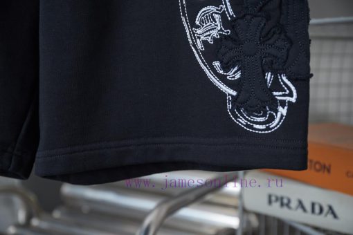Ch * Ome Hearte 2025ss New Shorts With Fabric Patch Contrasting Thread Embroidery ShortsLight L 0427us5v - Image 8