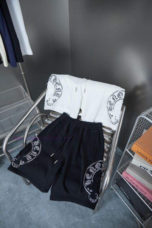 Ch * Ome Hearte 2025ss New Shorts With Fabric Patch Contrasting Thread Embroidery ShortsLight L 0427us5v - Image 9