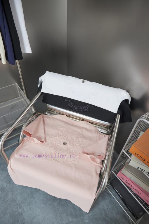 Ch * Ome Hearte 25SS Early Spring New Collection Embroidered Clough Cross Short SleeveLight Lux ndh9h9eg - Image 9