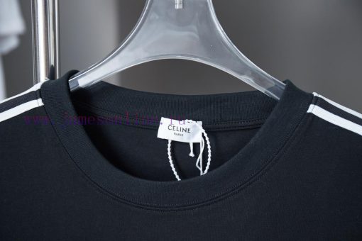 Celine 25SS Early Spring New Embroidered Letter Printed Short SleeveLight Luxury Fashion Is A M gzubbpoh - Image 4