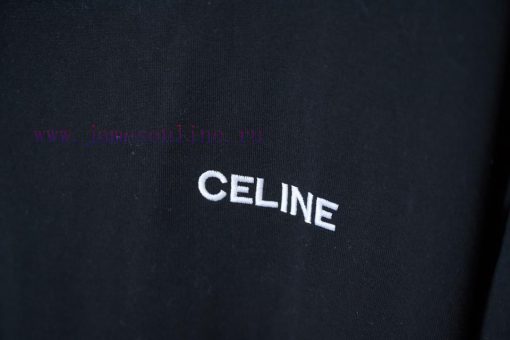 Celine 25SS Early Spring New Embroidered Letter Printed Short SleeveLight Luxury Fashion Is A M gzubbpoh - Image 5