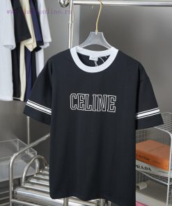 Celine 25SS Early Spring New Letter Printed Short Sleeved ShirtLight Luxury Fashion Is A Must-h opgh4sxz