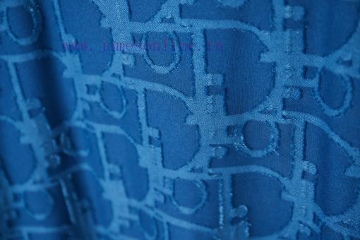 Dior 2025 New Embossed Jacquard Short Sleeved ShirtPure Cotton Plain Weave Fabric Woven With 32 2towh1hs - Image 6