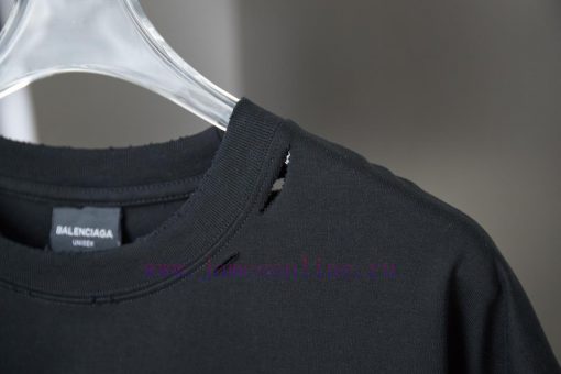 BALELE Balenciaga 25SS Early Spring New Collection Letter Logo Fat Printing Short SleeveLight L t0cce124 - Image 4