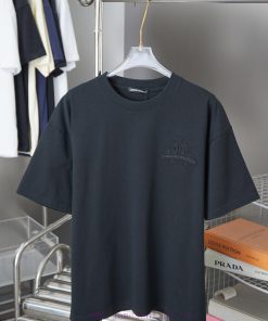Ch * Ome Hearte 25SS Early Spring New Embroidered Luo Xin Cross Short SleeveLight Luxury Fashio 1v11q35h